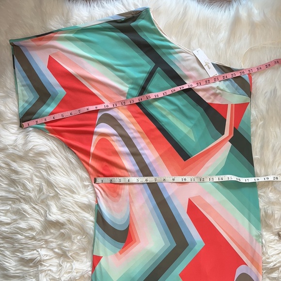 NWT Trina Turk “Sausalito” One Shoulder Maxi Dress - Picture 6 of 16